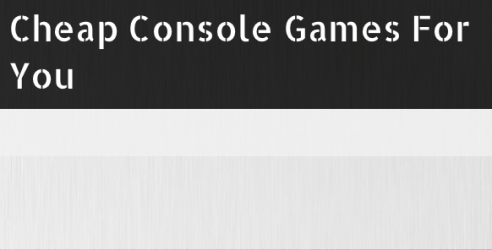 Cheap Console Games For You Logo