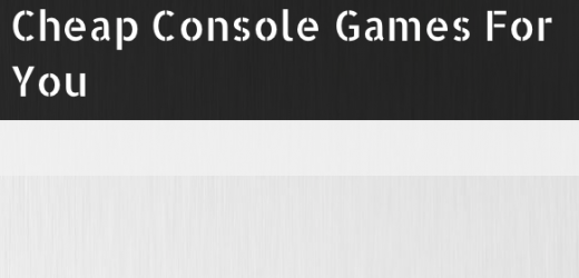 Cheap Console Games For You Logo