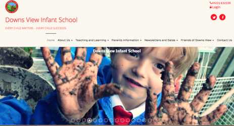 website support for infant school